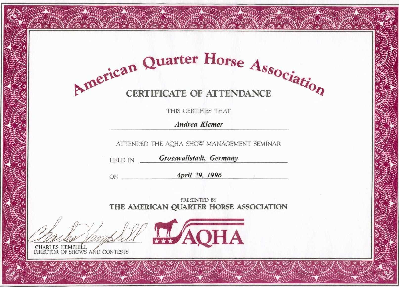 AQHAShowmanagementseminar